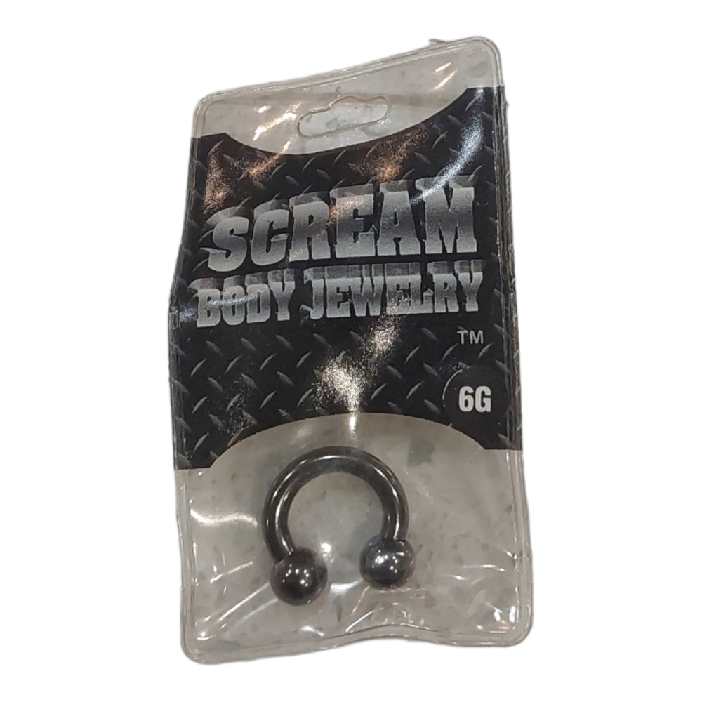 1 Scream Body Nose Jewelry Men Or Women's (6G) x